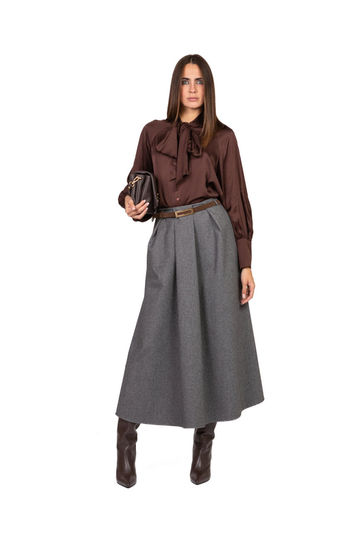 Tensione In - Camicia satin con fiocco Art. 26C1653