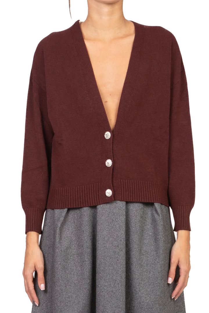 Vicolo - Cardigan scollo v bottoni gioiello Art. 77038F
