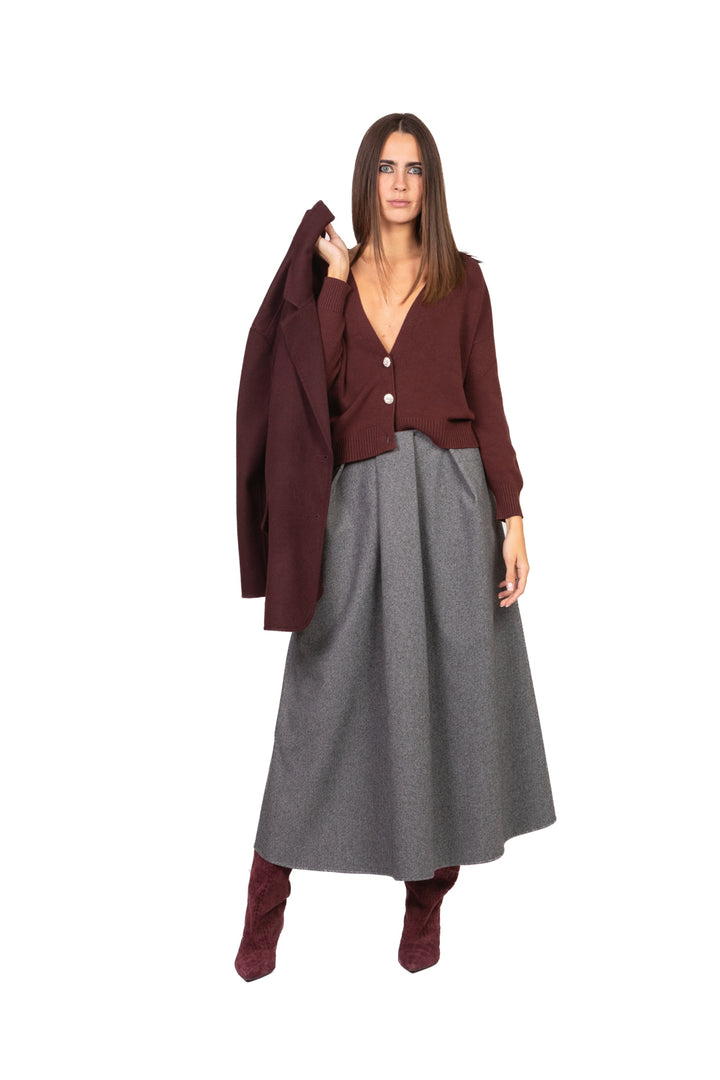 Vicolo - Cardigan scollo v bottoni gioiello Art. 77038F