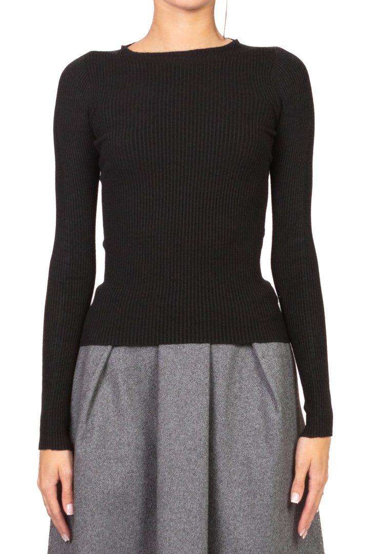 Vicolo - Maglia girocollo costine Art. 22218F