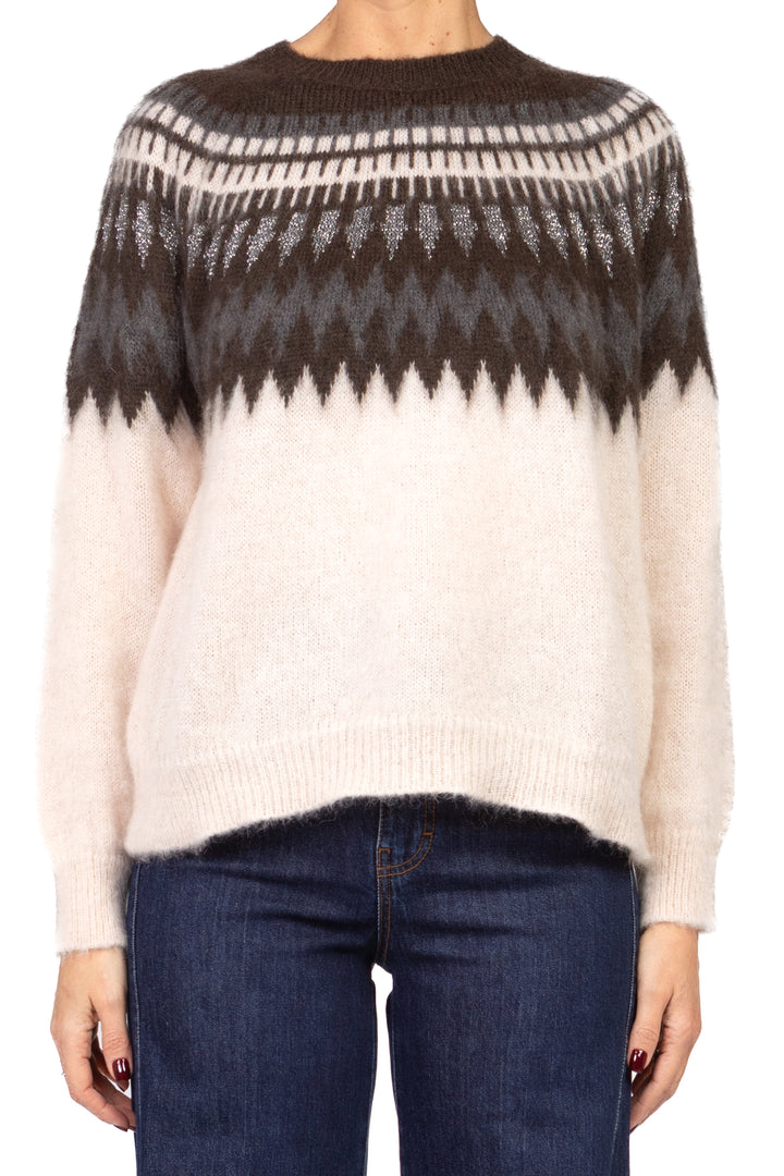 Tensione In - Maglia fantasia con lurex Art. D81326