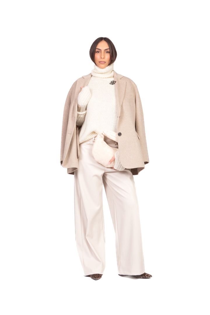 Kontatto - Maglia collo alto con manicotti Art. 3M1116NI