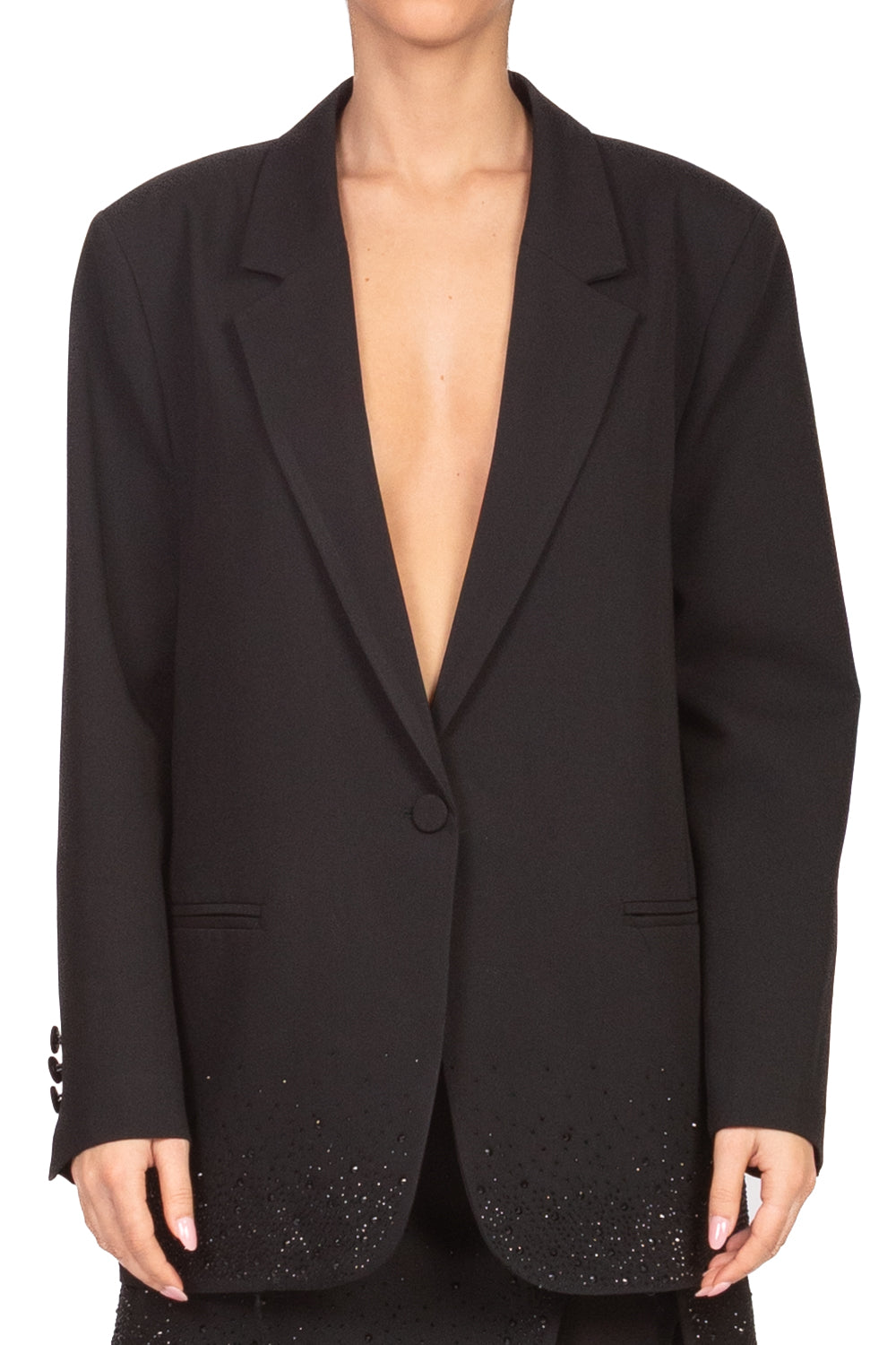 Vicolo - Giacca un petto con strass Art. RF0654