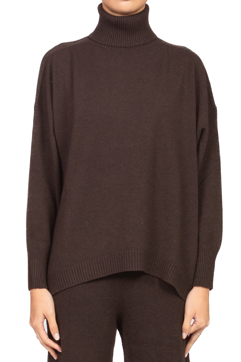 Kontatto - Maglia over collo alto stondata Art. FA105N