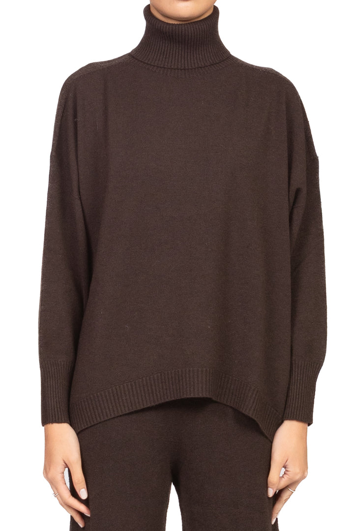 Kontatto - Maglia over collo alto stondata Art. FA105N