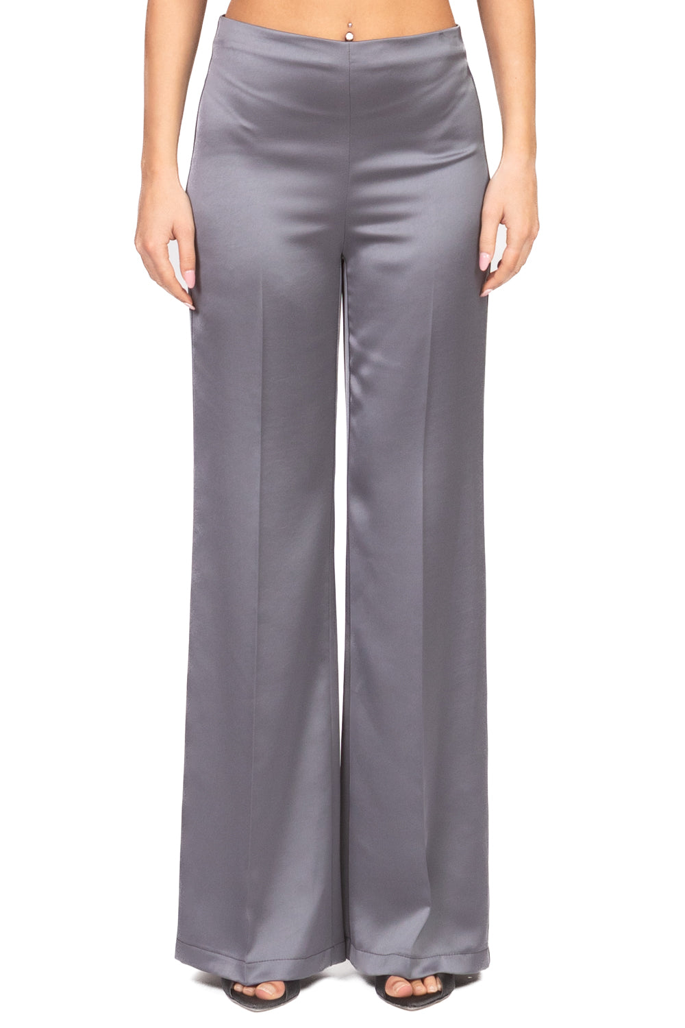 Imperial - Pantalone palazzo in raso Art. P8D5KBA
