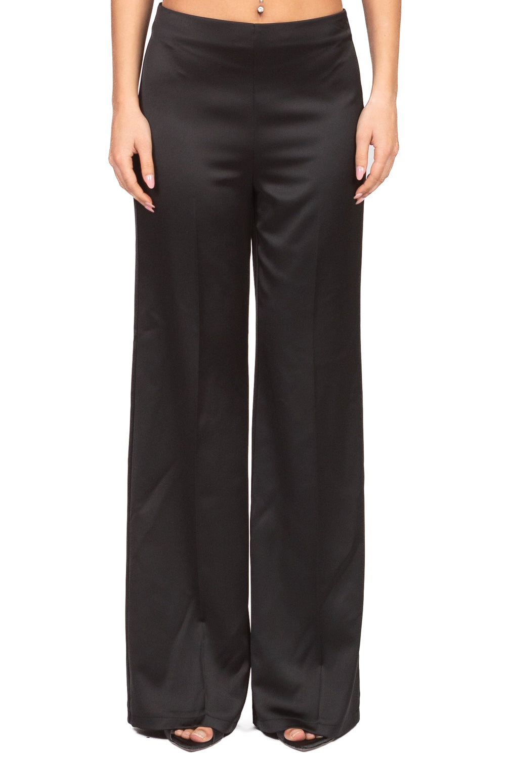 Imperial - Pantalone palazzo in raso Art. P8D5KBA