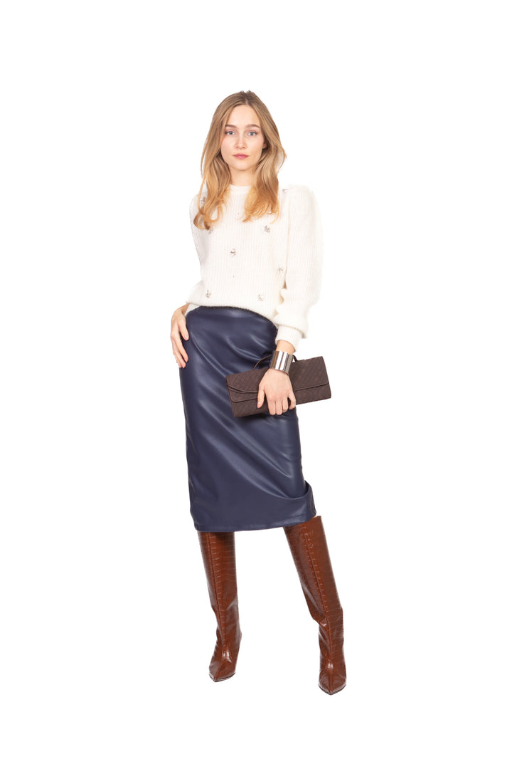 Vicolo - Maglia mohair con applicazioni Art. 55246F