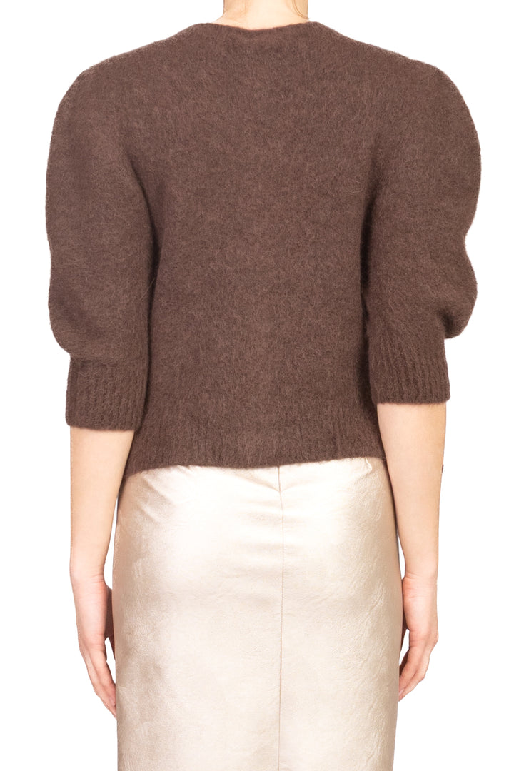 Kontatto - Cardigan in mohair manica palloncino Art. 3M0873C