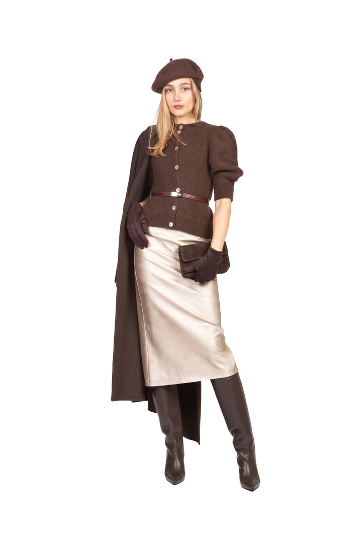 Kontatto - Cardigan in mohair manica palloncino Art. 3M0873C