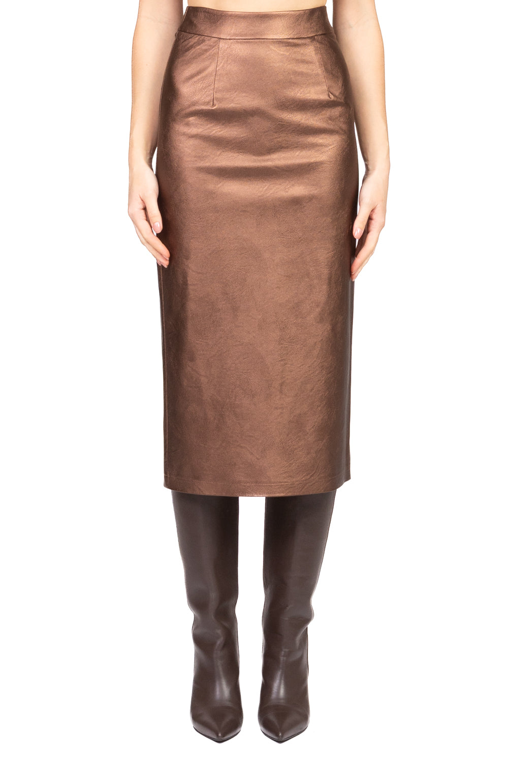 Tensione In - Gonna ecopelle laminata Art. 26G1717