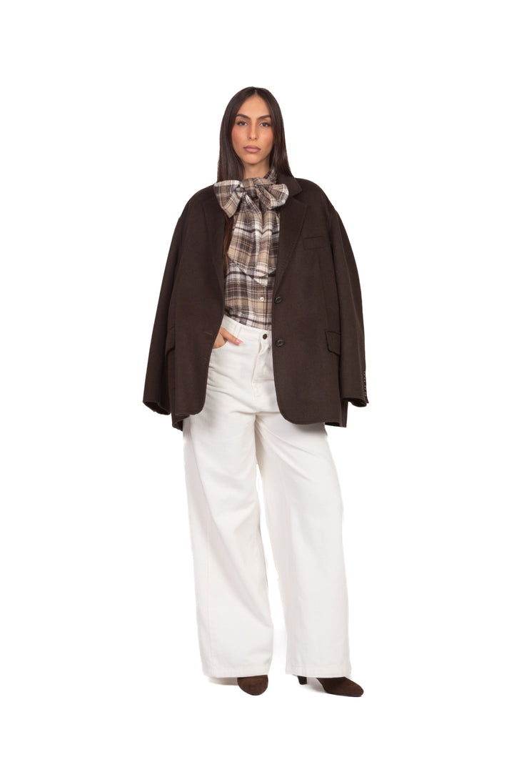 Tensione In - Camicia flanella check con fiocco Art. 26C1732