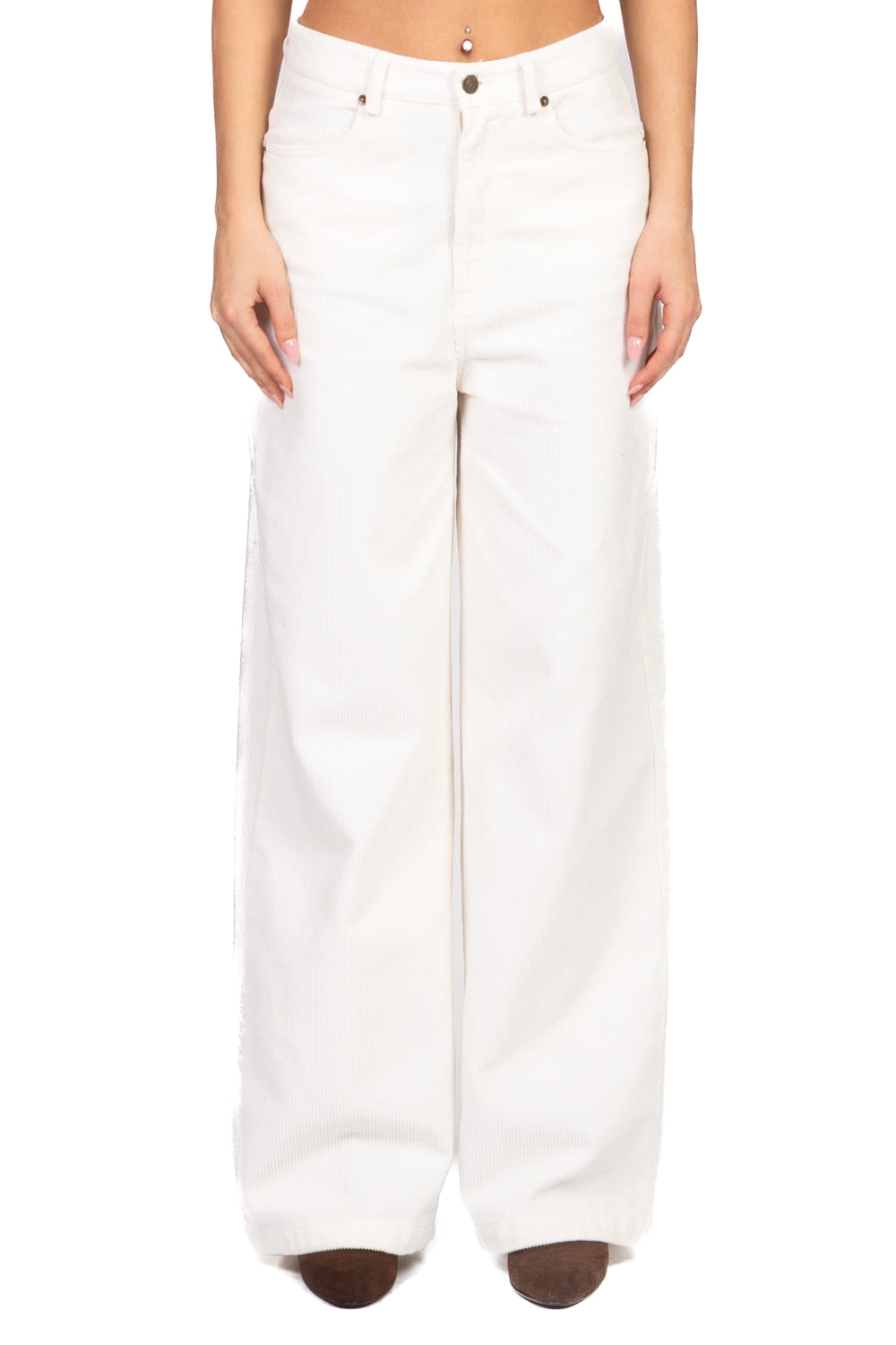 Tensione In - Pantalone palazzo velluto coste Art. W25PC61