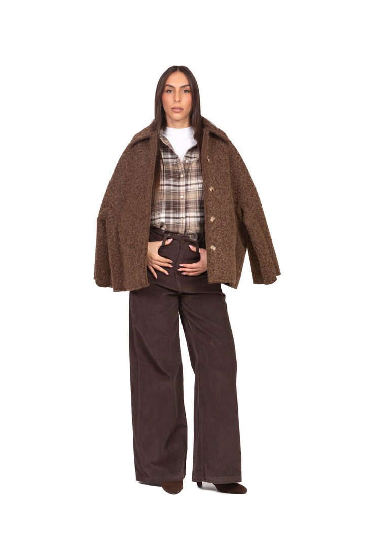 Tensione In - Pantalone palazzo velluto coste Art. W25PC61