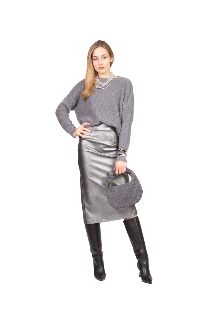 Tensione In - Maglia girocollo misto mohair Art. D79275AI25