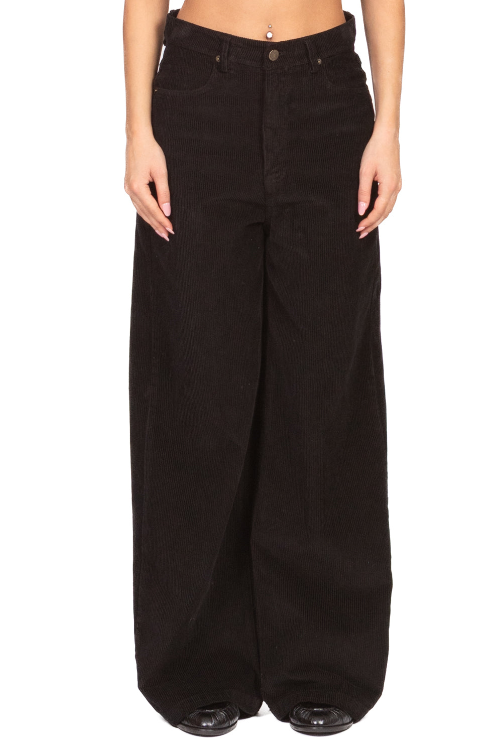 Tensione In - Pantalone palazzo velluto coste Art. W25PC61