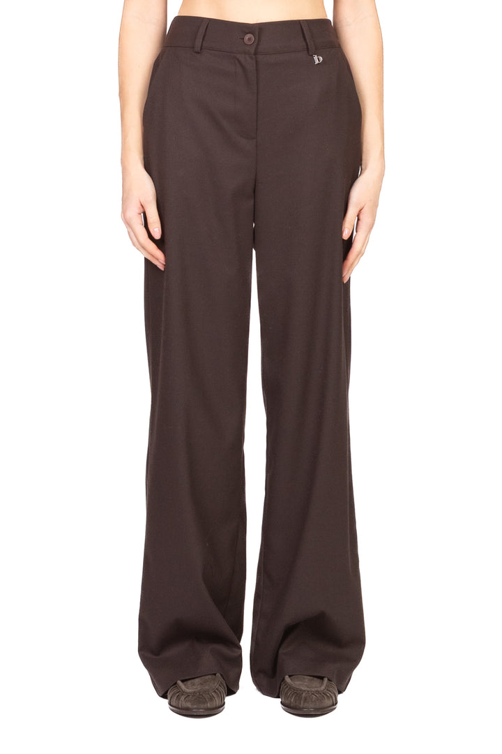 Dixie - Pantalone palazzo in flanella Art. P845Y160