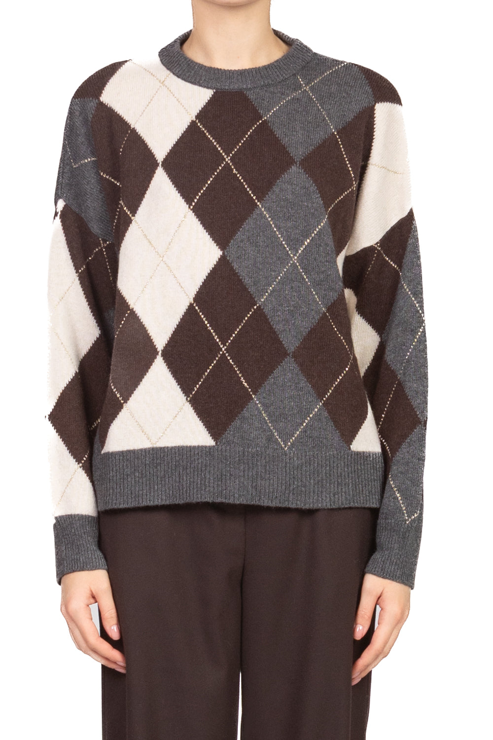 Tensione In - Maglia girocollo rombi Art. D82101