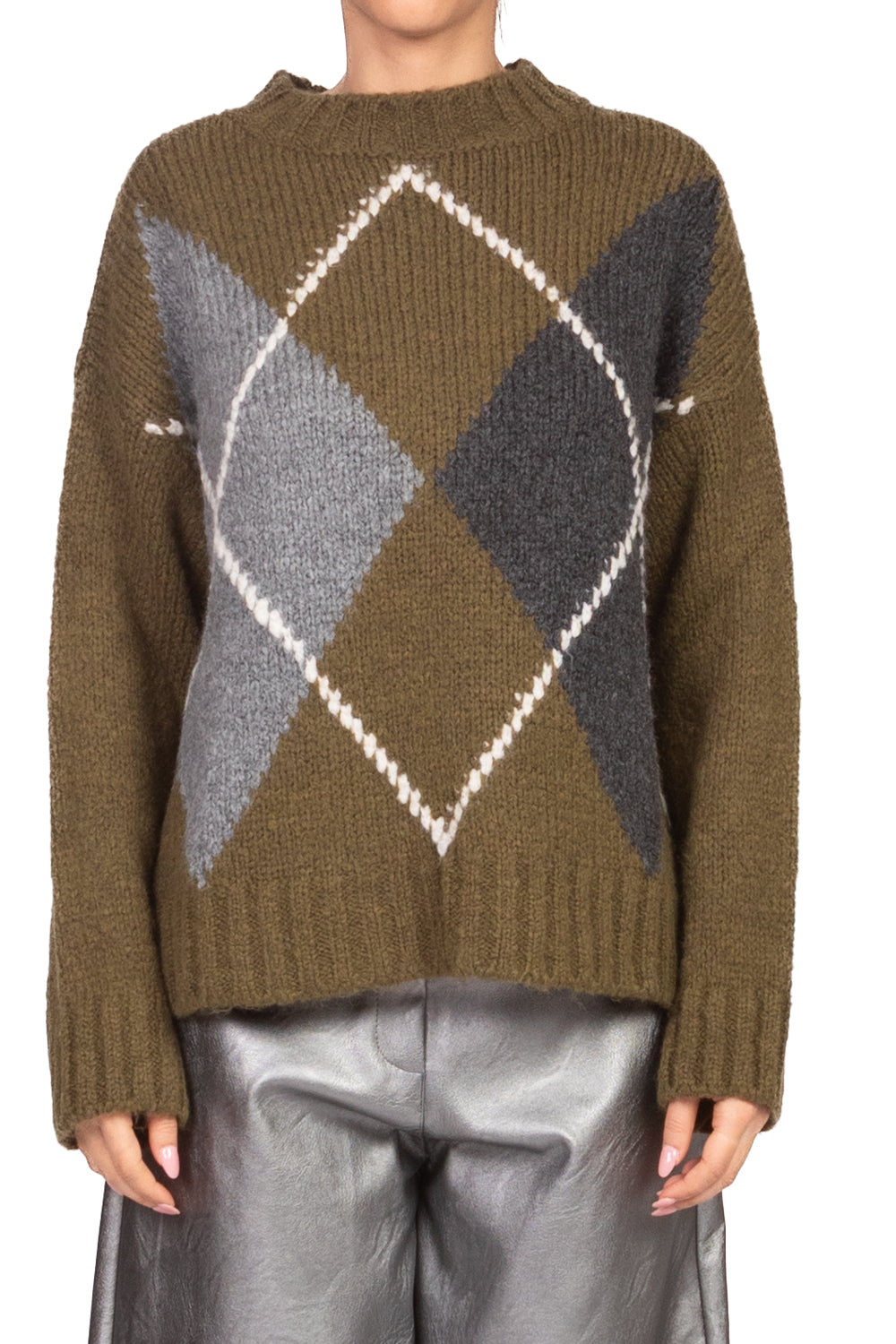 Tensione In - Maglia girocollo rombi Art. D82096