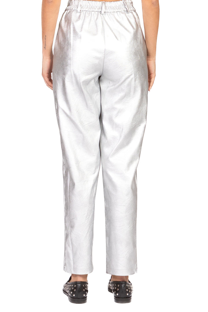 Tensione In - Pantalone carrot ecopelle laminato Art. 26P1720