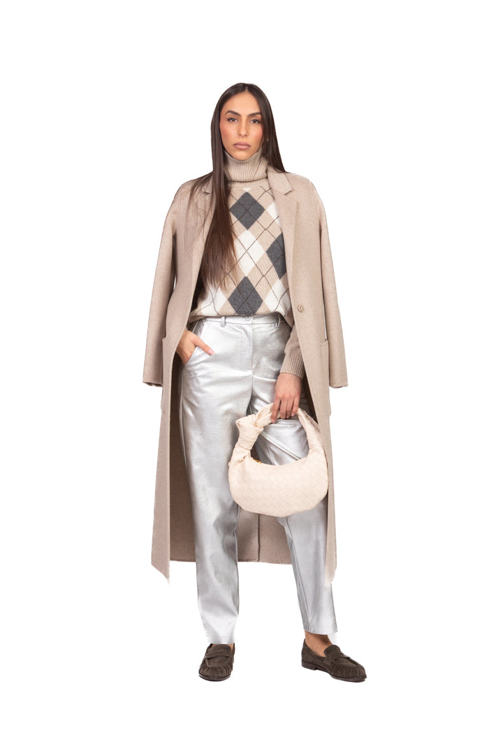 Tensione In - Maglia collo alto rombi Art. D82122