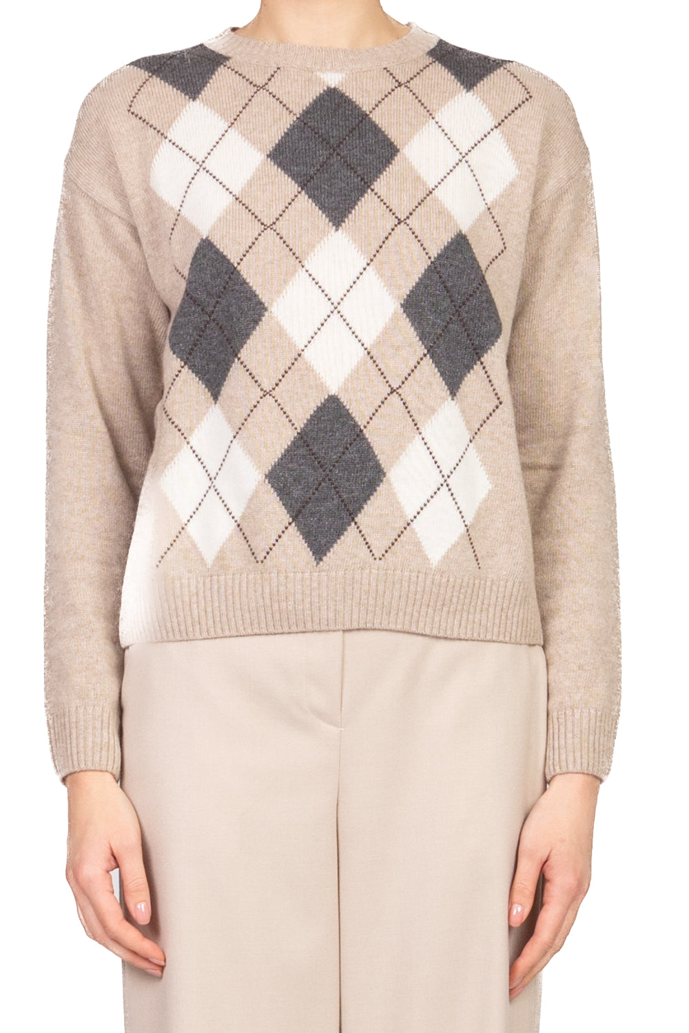 Tensione In - Maglia girocollo a rombi Art. D82012