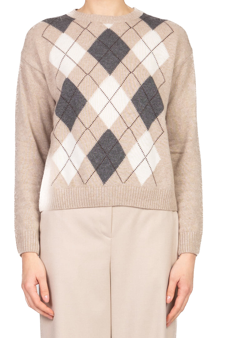 Tensione In - Maglia girocollo a rombi Art. D82012