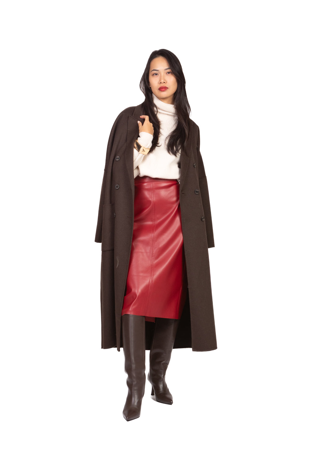 Tensione In - Gonna ecopelle longuette Art. N20087AT