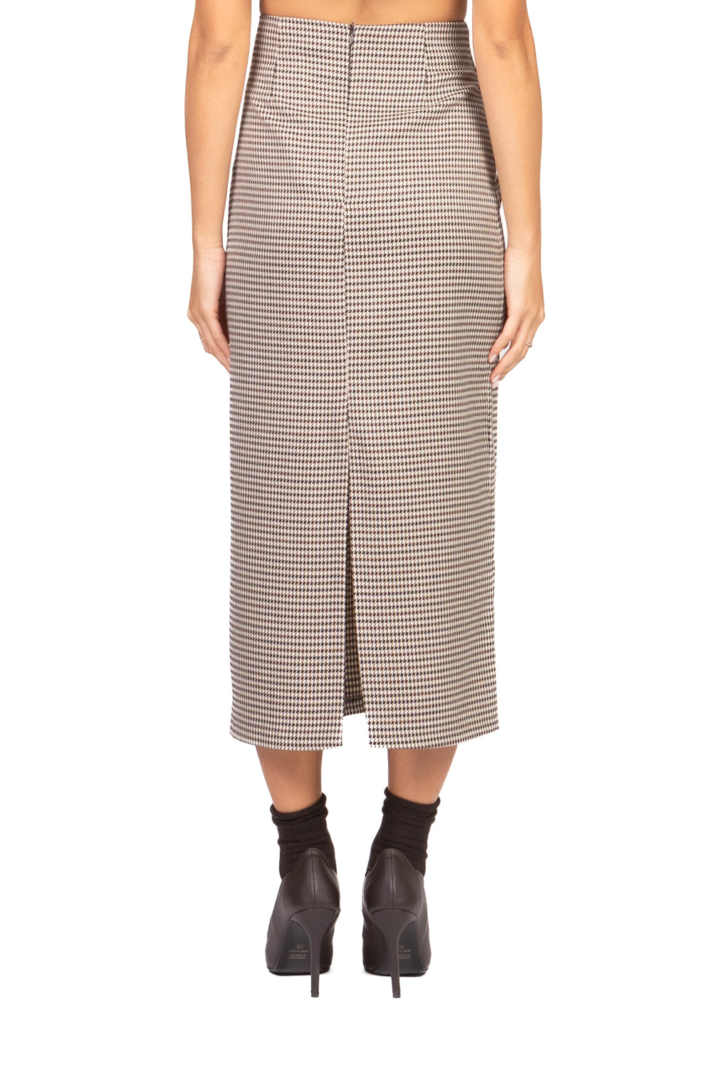 Tensione In - Gonna longuette pied de poule Art. 26G1726