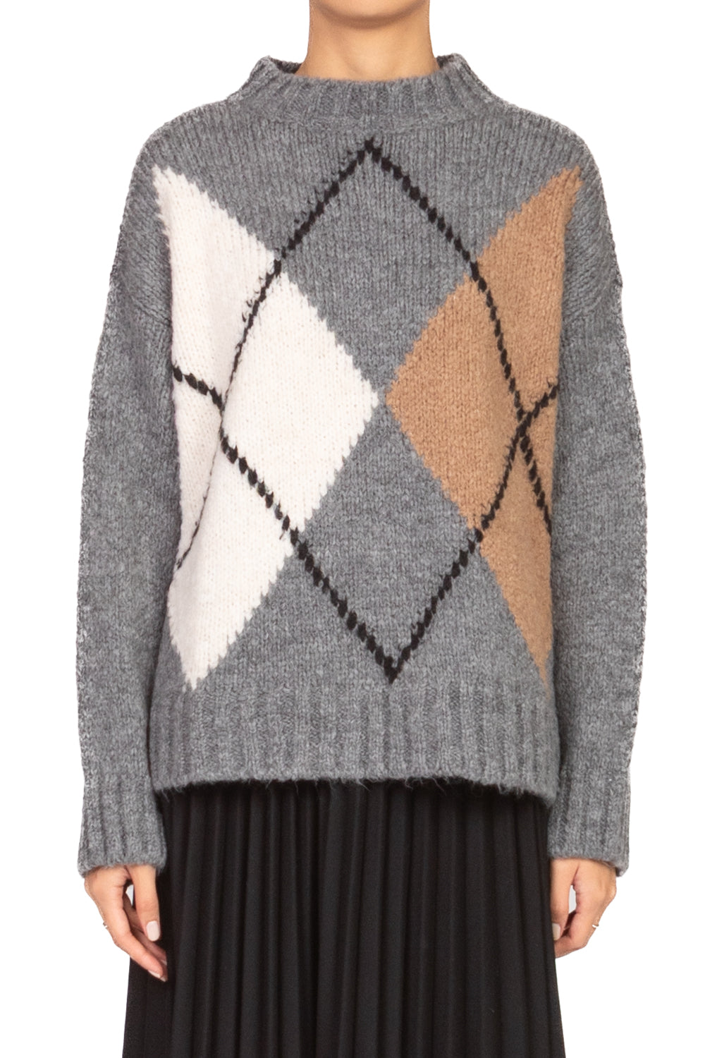 Tensione In - Maglia girocollo rombi Art. D82096