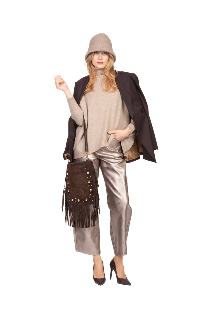 Kontatto - Maglia over collo alto stondata Art. FA105N