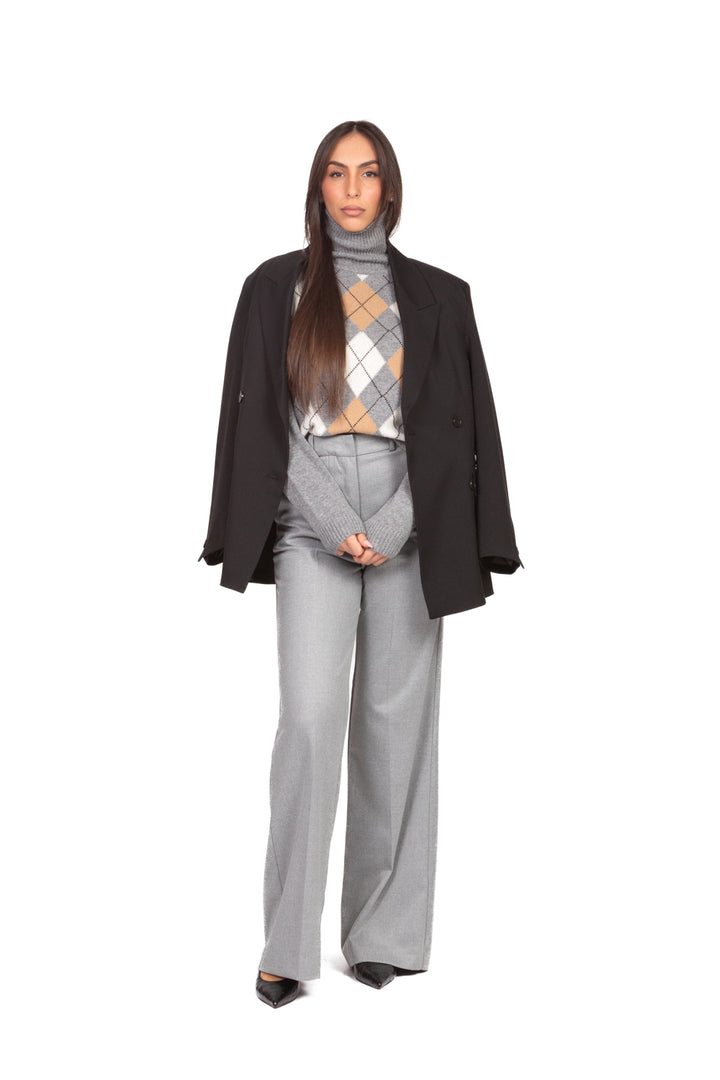 Tensione In - Maglia collo alto rombi Art. D82122