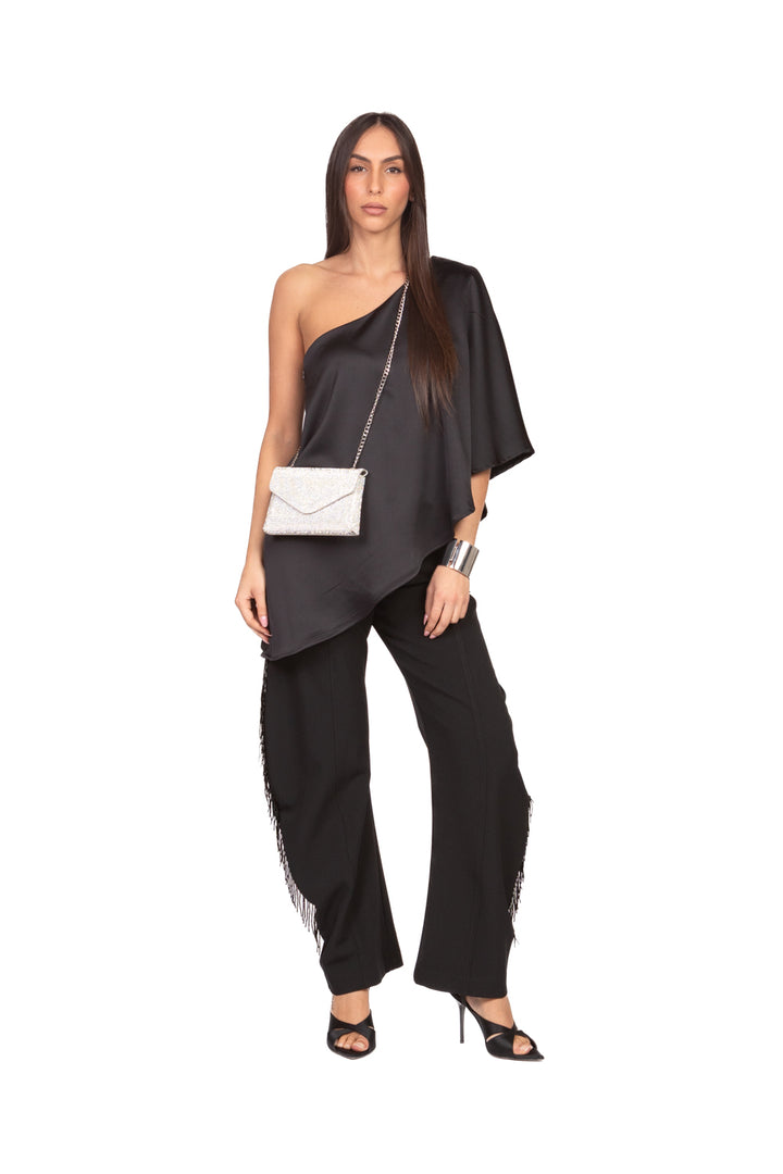 Tensione In - Blusa monospalla satin Art. 26C1727