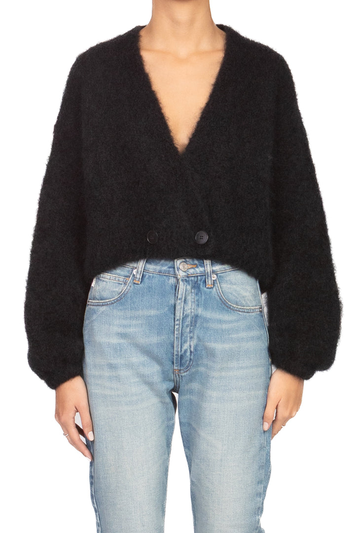 Dixie - Cardigan mohair chiusura asimmetrica Art. M277Y296