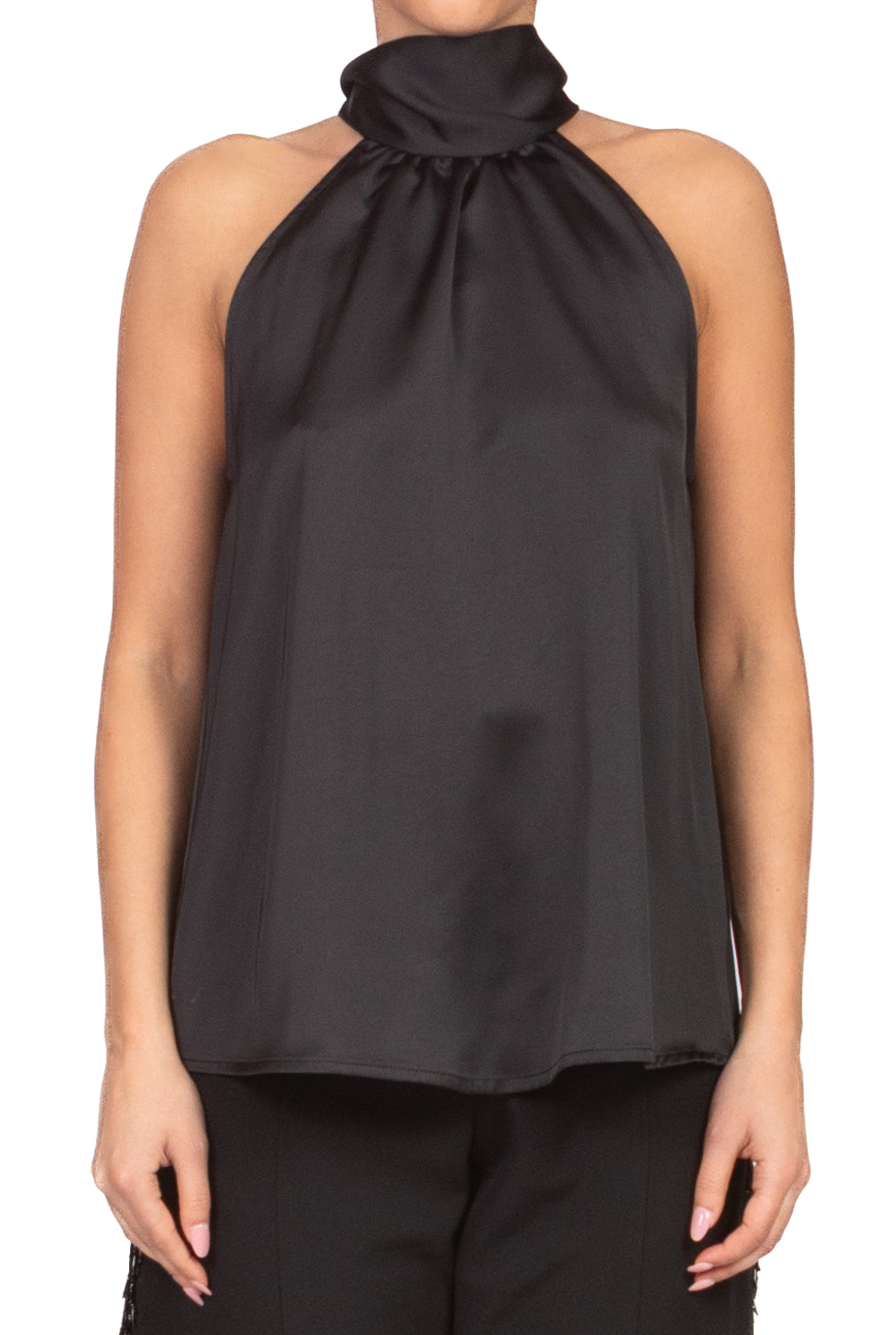 Tensione In - Top in satin scollo americano Art. 38267