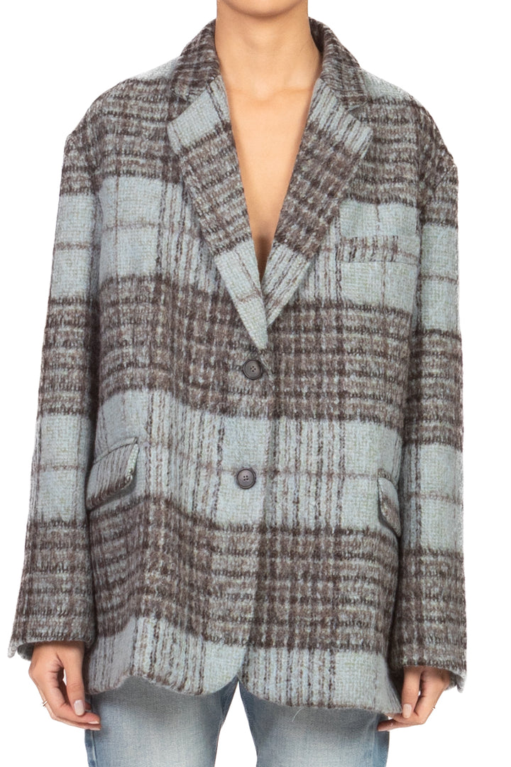 Vicolo - Giacca over quadri misto lana Art. TF2271