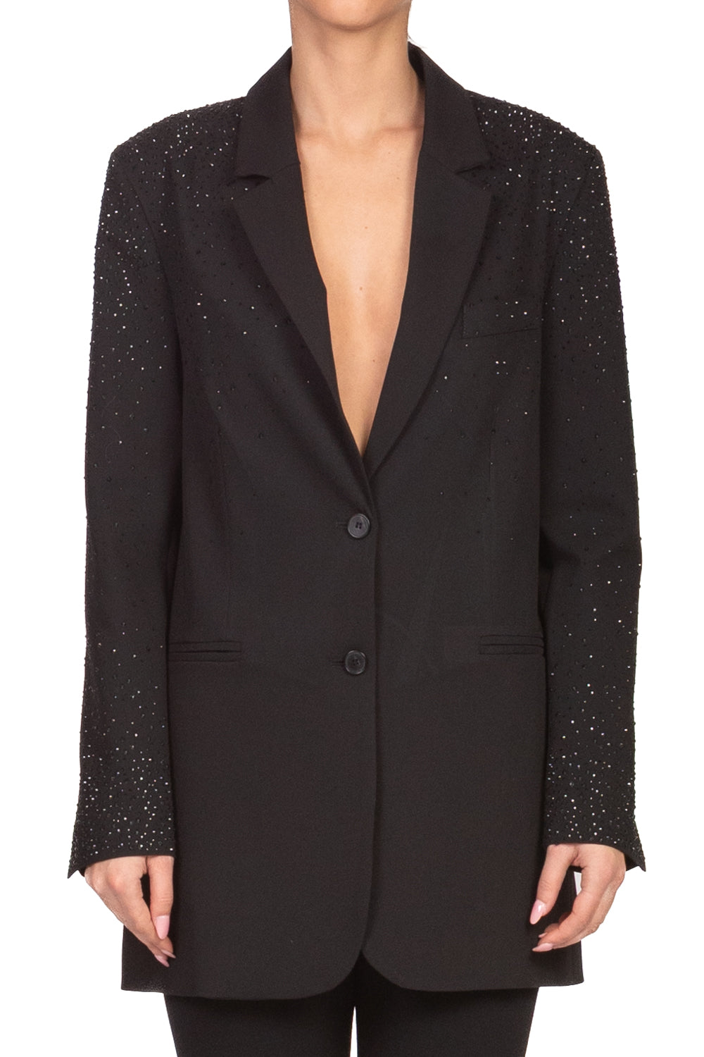 Vicolo - Giacca over con strass maniche Art. RF0670