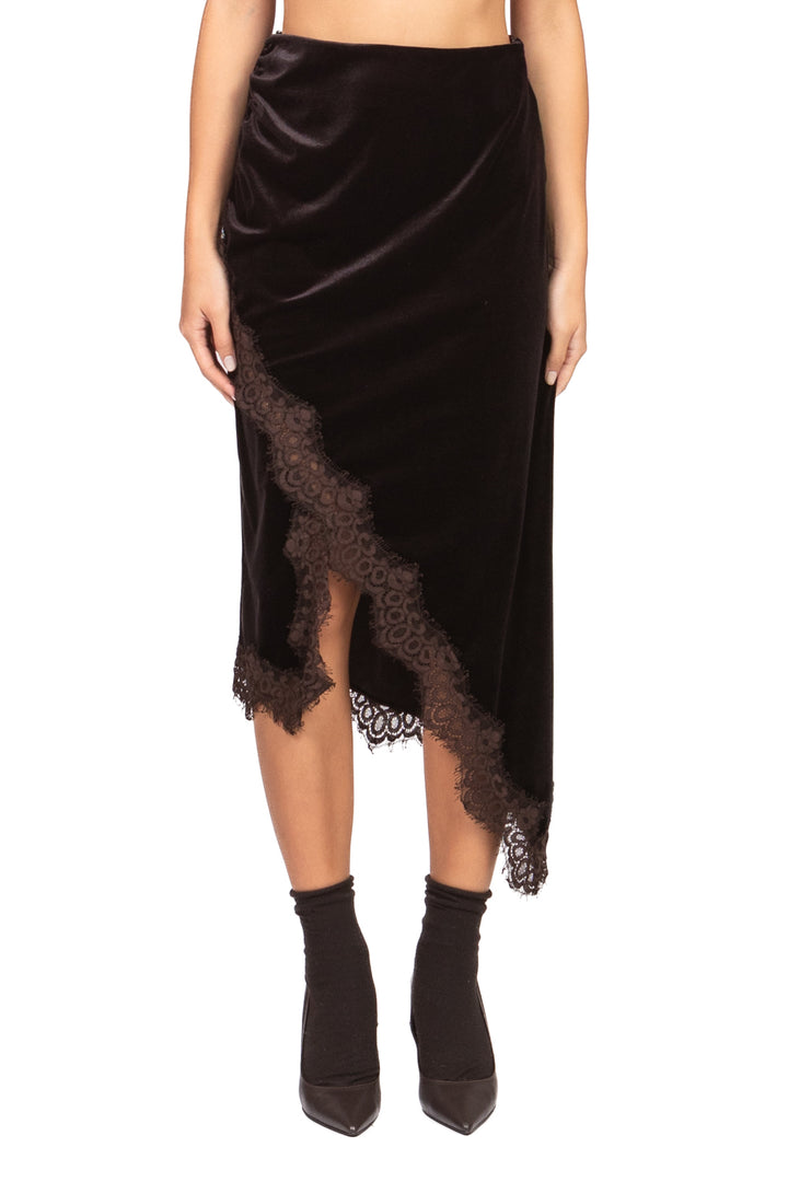 Imperial - Gonna asimmetrica in ciniglia Art. G9990040U