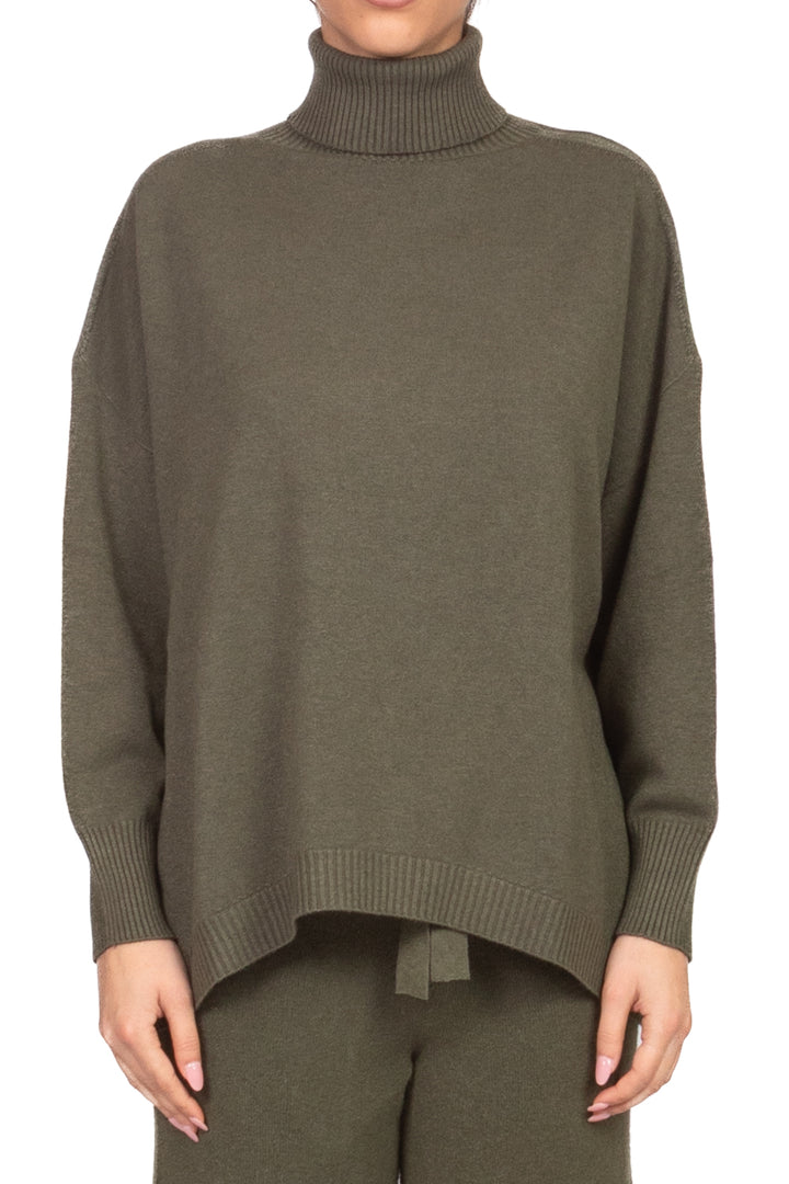 Kontatto - Maglia over collo alto stondata Art. FA105N