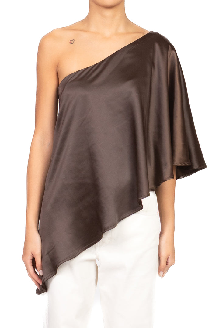 Tensione In - Blusa monospalla satin Art. 26C1727