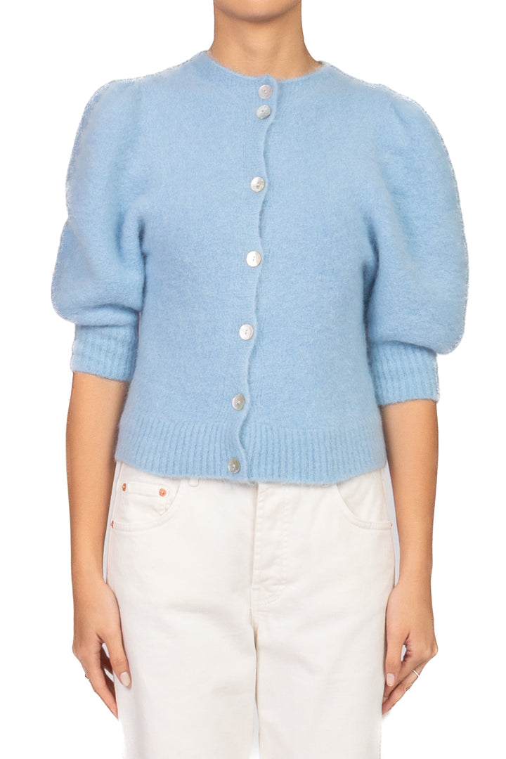 Kontatto - Cardigan in mohair manica palloncino Art. 3M0873C