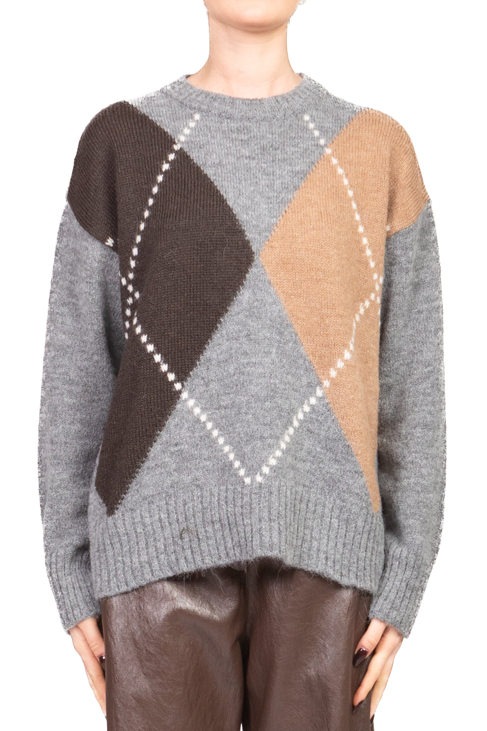 Tensione In - Maglia girocollo rombi Art. W5HMJ78A461