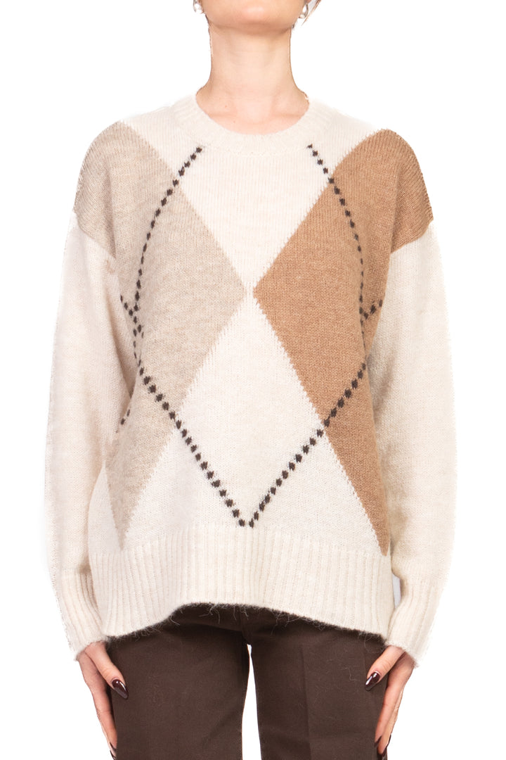 Tensione In - Maglia girocollo rombi Art. W5HMJ78A461