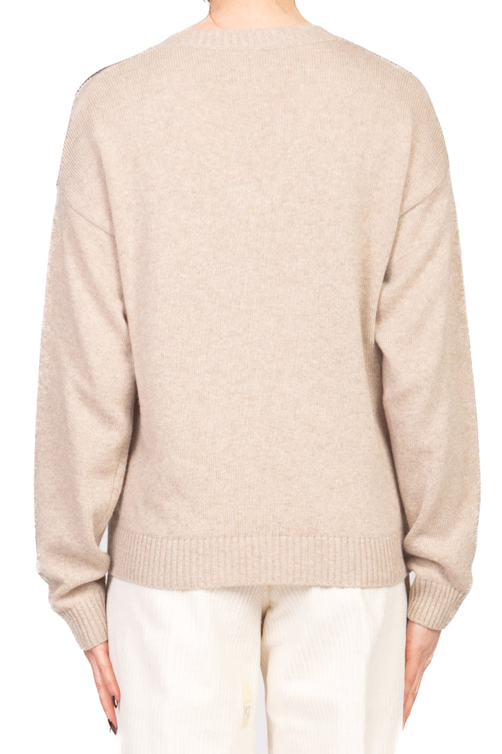 Tensione In - Maglia V con rombi filo lurex Art. D82060