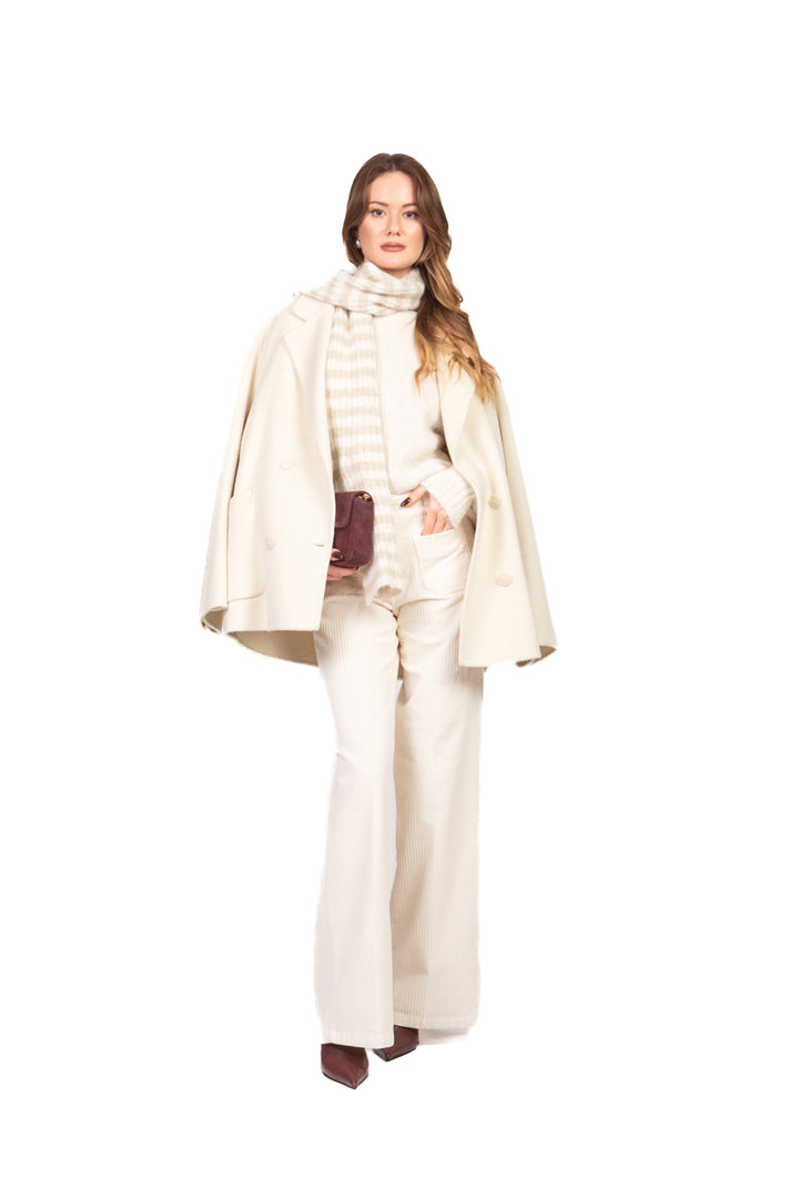 Tensione In - Maglia con sciarpa rigata Art. 25905T