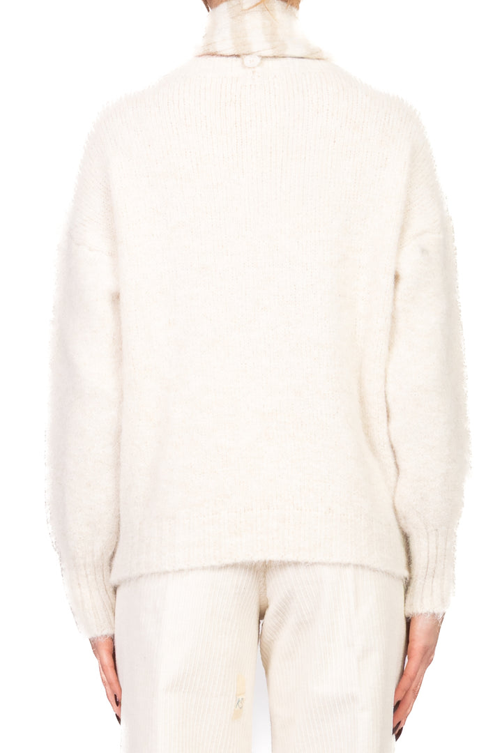 Tensione In - Maglia con sciarpa rigata Art. 25905T