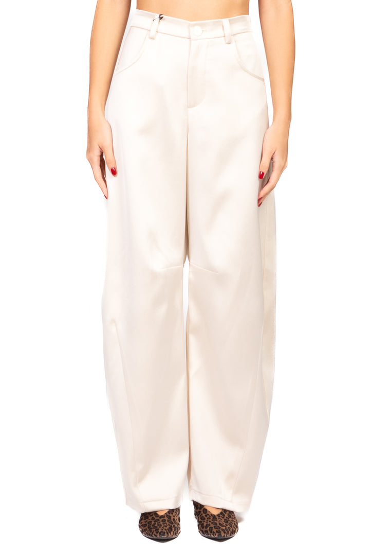 Tensione In - Pantalone barrel satin Art. W25PC68