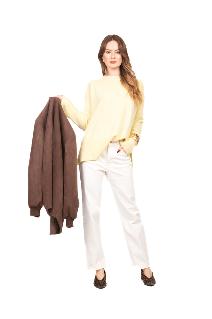 Tensione In - Maglia girocollo con spacchetti Art. WL157AI25