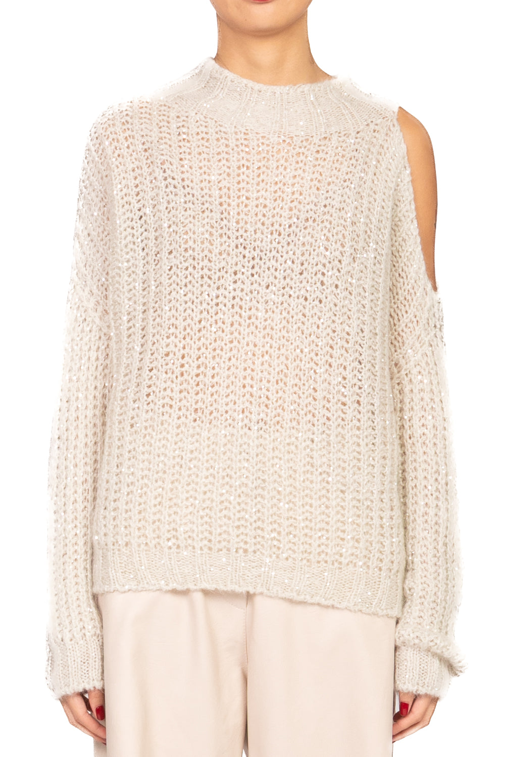 Tensione In - Maglia cut out micro paillettes Art. MHP531