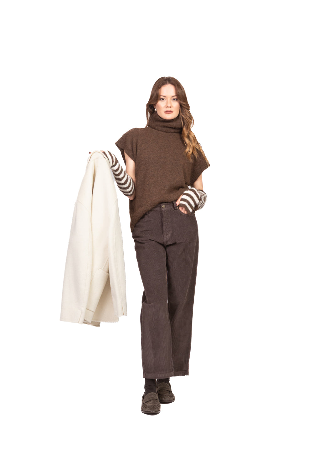 Tensione In - Pantalone gamba dritta velluto coste Art. W25PB32